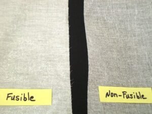 fusible vs non fusible interfacing