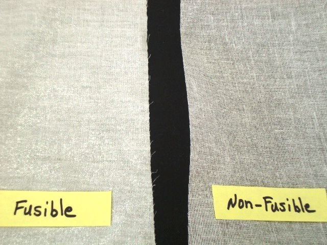 fusible vs non fusible interfacing