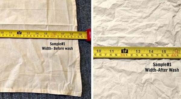 Fabric Shrinkage